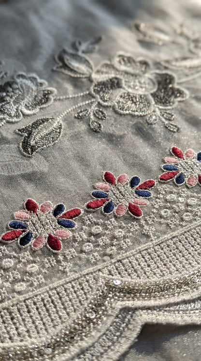 Shabnam – Skin | Embroidered Festive Two-Piece Unstitched Suit