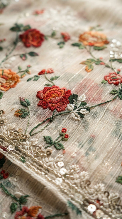 Gulzaar – Light Skin | Embroidered Festive Two-Piece Unstitched Suit